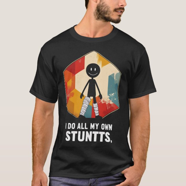T-shirt Chemise Jambe cassée Ankle Pied blessure obtenir b (Devant)