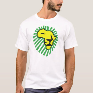 T-shirt Chemise jaune de Waka Waka Afrique de crinière de