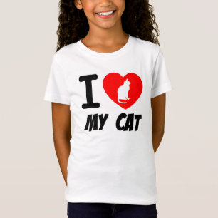 T-Shirt Chemise jeunesse/Aimez mon chat