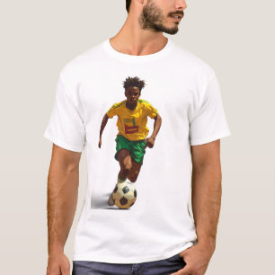 T-shirt Chemise Joueur de Football Brésilien Design Esp