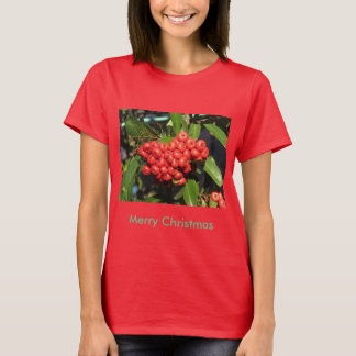 T-shirt Chemise Joyeuse Pyracantha de Noël