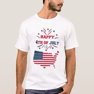 T-shirt Chemise Joyeux 4 juillet 2022
