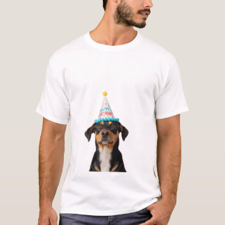 T-shirt Chemise Joyeux Anniversaire Chien