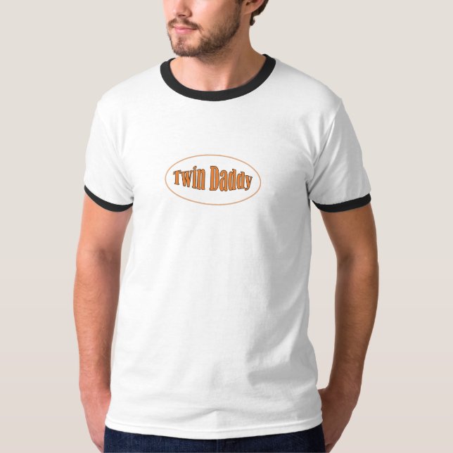 T-shirt chemise jumelle de papa (Devant)