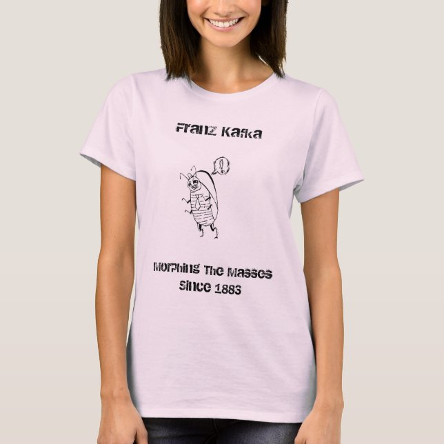 T-shirt chemise kafkaïenne de fille (Devant)