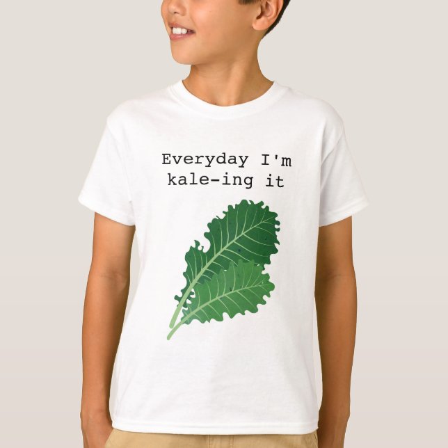 T-shirt Chemise Kale pour enfants (Devant)