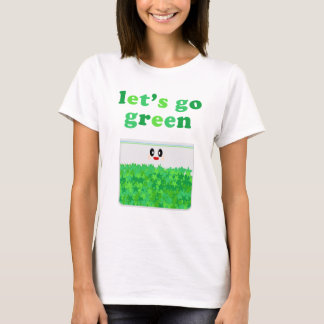 T-SHIRT CHEMISE KAWAII ALLONS AU VERT POT