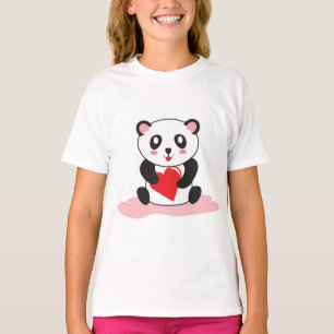 T-shirt Chemise Kawaii Panda pour filles - Mignonne cadeau