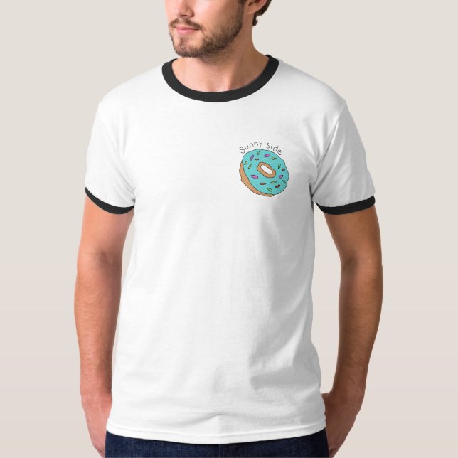 T-shirt Chemise latérale ensoleillée de beignet (Devant)