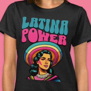 T-shirt Chemise Latina Power Hispanique Mois du patrimoine