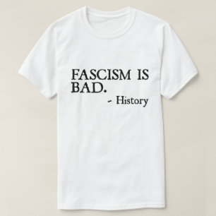 T-shirt Chemise Leçon d'Histoire – Citation contre le Fasc