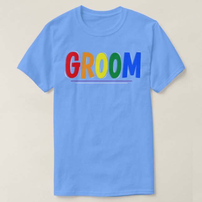 T-shirt Chemise LGBTQ Fierté Mariage Mari (Design devant)