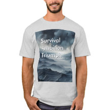 Chemise ll Ambition de Survie Triomphe Motivationn