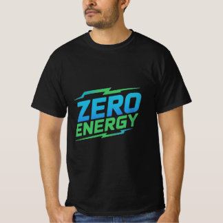 T-shirt Chemise Logo Boisson Factice Zéro Énergie