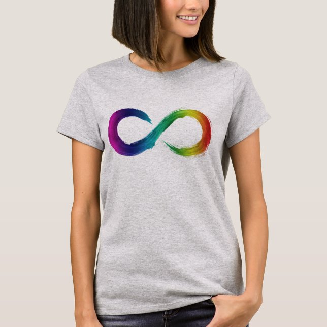 T-shirt Chemise Logo Neurodiversity Infinity (Devant)