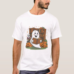 T-shirt Chemise Lover du livre fantôme d'Halloween