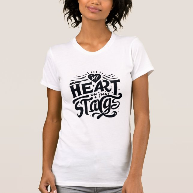 T-shirt Chemise Lover du Théâtre - Mon coeur appartient su (Devant)