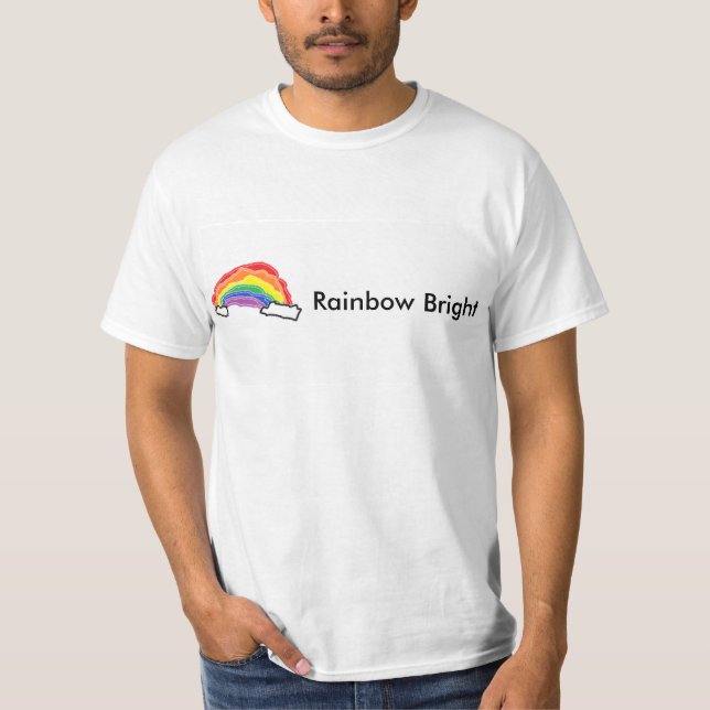 T-shirt Chemise lumineuse d'arc-en-ciel (Devant)