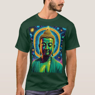 T-shirt Chemise Lumineuse De Bouddha Cosmique Psychédéliqu