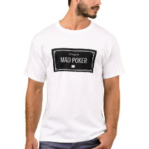 Chemise MAD Poker Plaque d'Immatriculation Noir
