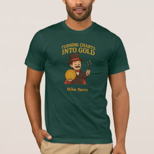T-shirt Chemise Magie de Trading Bitcoin avec Nom Personna