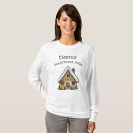 T-shirt Chemise maison en pain d'épice de Noël personnalis