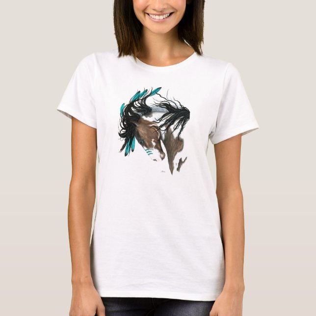 T-shirt Chemise Majetic Horse par Bihrle (Devant)