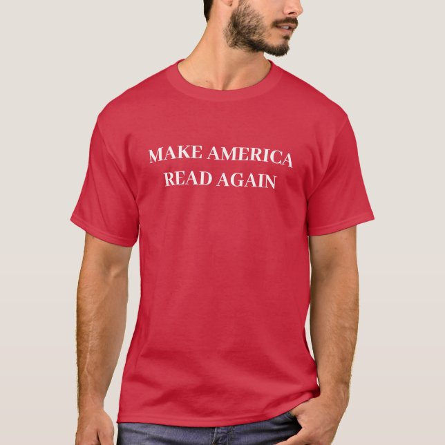 T-shirt Chemise Make America Read Again (Devant)