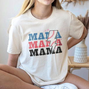 T-shirt Chemise Mama De Baseball, Chemise Maman De Basebal