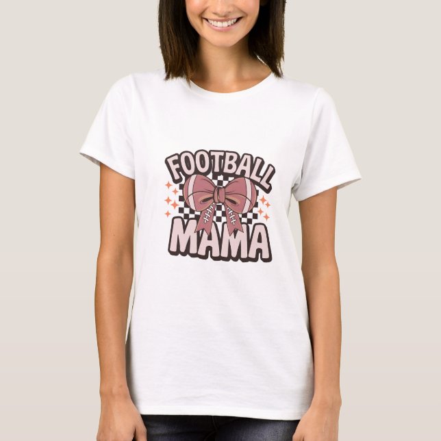 T-shirt Chemise Mama de football - Chemise Maman pour foot (Devant)