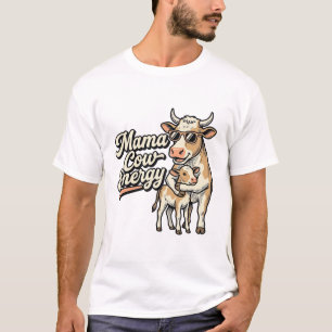 T-shirt Chemise Mama Vache pour les mamans de la ferme de