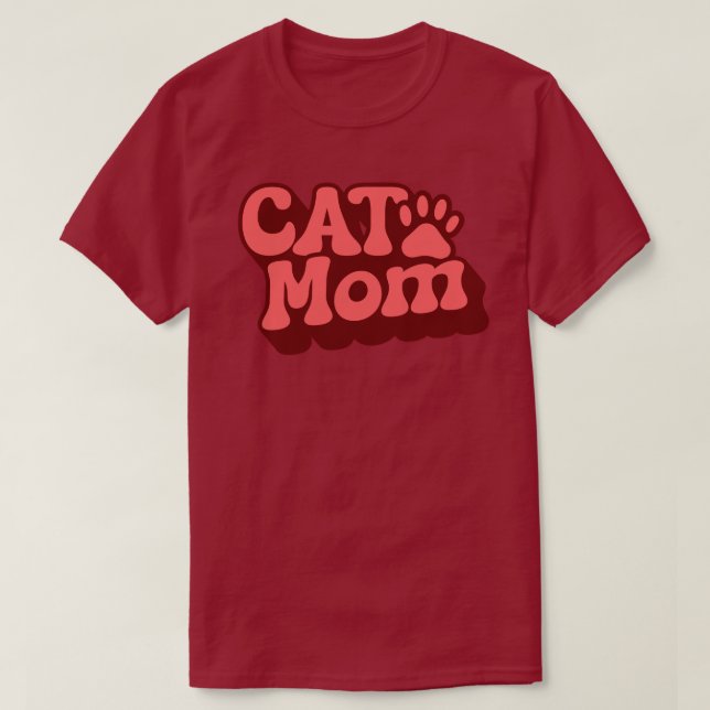 T-shirt Chemise Maman Chat Pour La Fête Des Mères (Design devant)