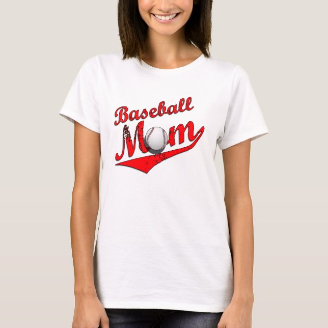 T-shirt Chemise maman de baseball (Devant)
