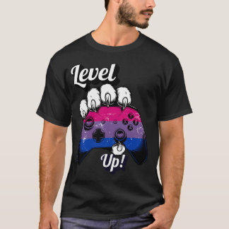 T-shirt Chemise Manette Patte de Tigre Fièrement Bisexuell