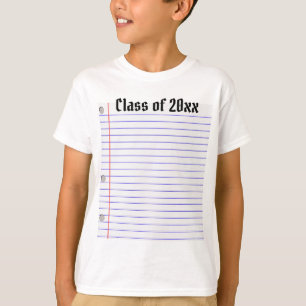T-shirt Chemise manuscrite (customisez votre année)