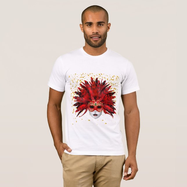 T-shirt Chemise Mardi Gras Homme (Devant entier)