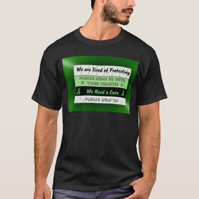 T-shirt Chemise masculine de sensibilisation à la maladie  (Devant)