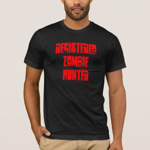 T-shirt Chemise masculine des "chasseurs zombies enregistr