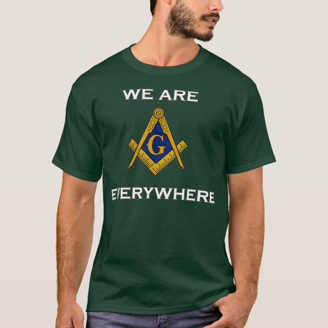 T-shirt Chemise Masonic Nous sommes partout Vêtements Funn (Devant)
