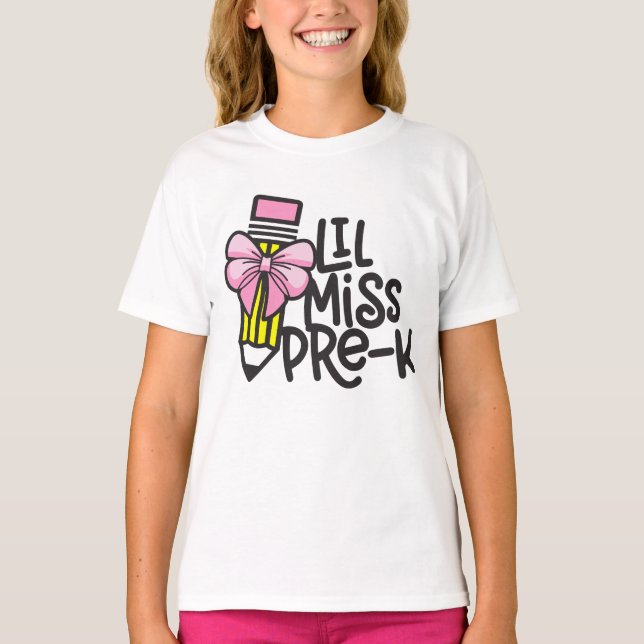T-shirt Chemise maternelle pour filles (Devant)