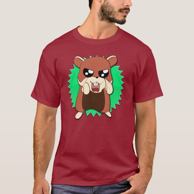 T-shirt Chemise mauvaise de Meme de hamster (Devant)
