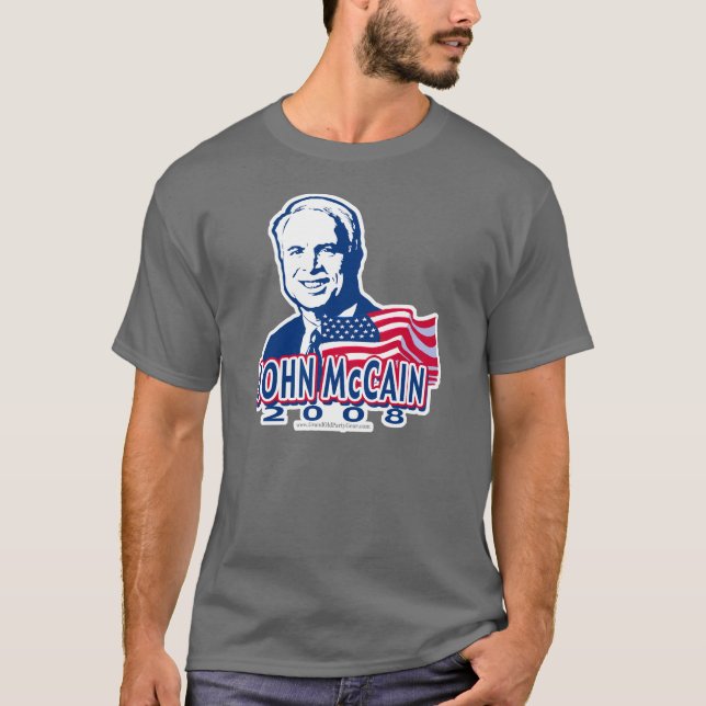 T-shirt Chemise McCain 2008 (Devant)