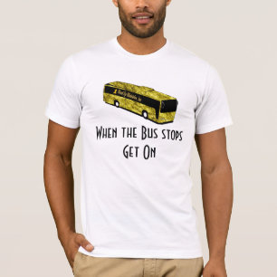 T-shirt Chemise-Mens d'arrêt d'autobus