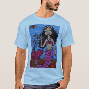 T-shirt Chemise Mermaid & Seahorse