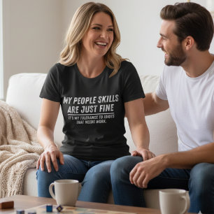 T-shirt Chemise Mes Compétences Sociales Sont Fines – Sarc