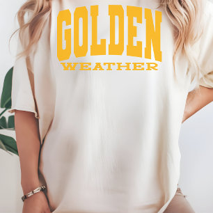 T-shirt Chemise Météo Dorée Beacht Chemise de Vacances pou