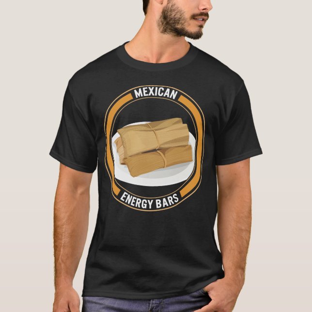 T-shirt Chemise mexicaine, Bars mexicains à l'énergie Tee, (Devant)