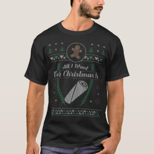 T-shirt Chemise mexicaine laide de nourriture de Noël de