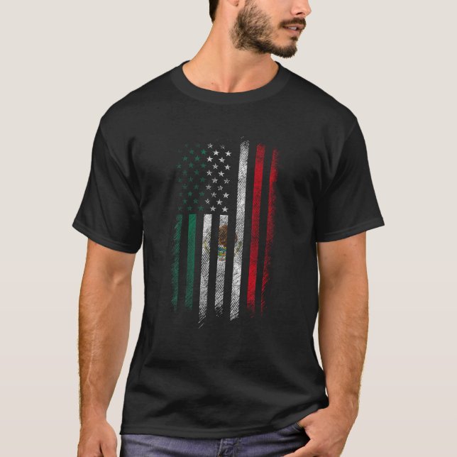 T-shirt Chemise Mexique 4 juillet USA Amérique Mexique Mex (Devant)