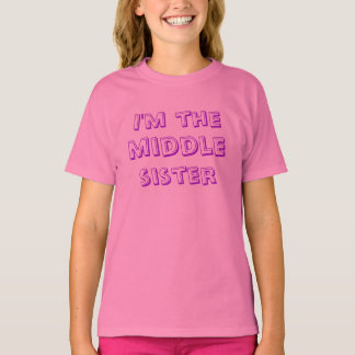 T-shirt Chemise Middle Soeur personnalisée